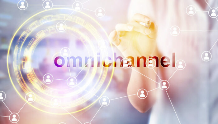 Omnichannel retail concept. Customer network connection, m-banking